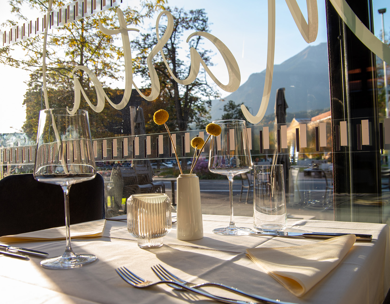 Mittagsmenü im Bogen-Restaurant in Innsbruck